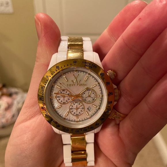 ToyWatch Gold and Mother of Pearl Watch